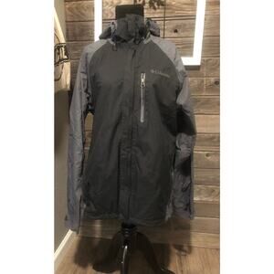 Columbia jacket omni-heat women's black/gray windbreaker size M